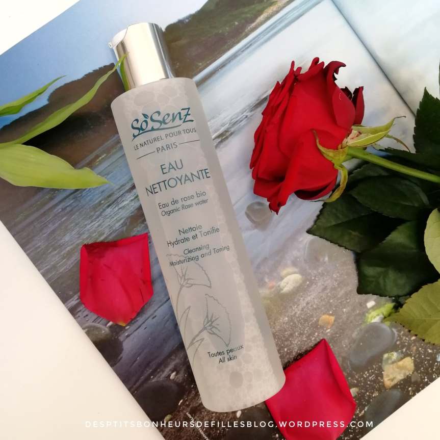 eau nettoyante à la rose So Senz