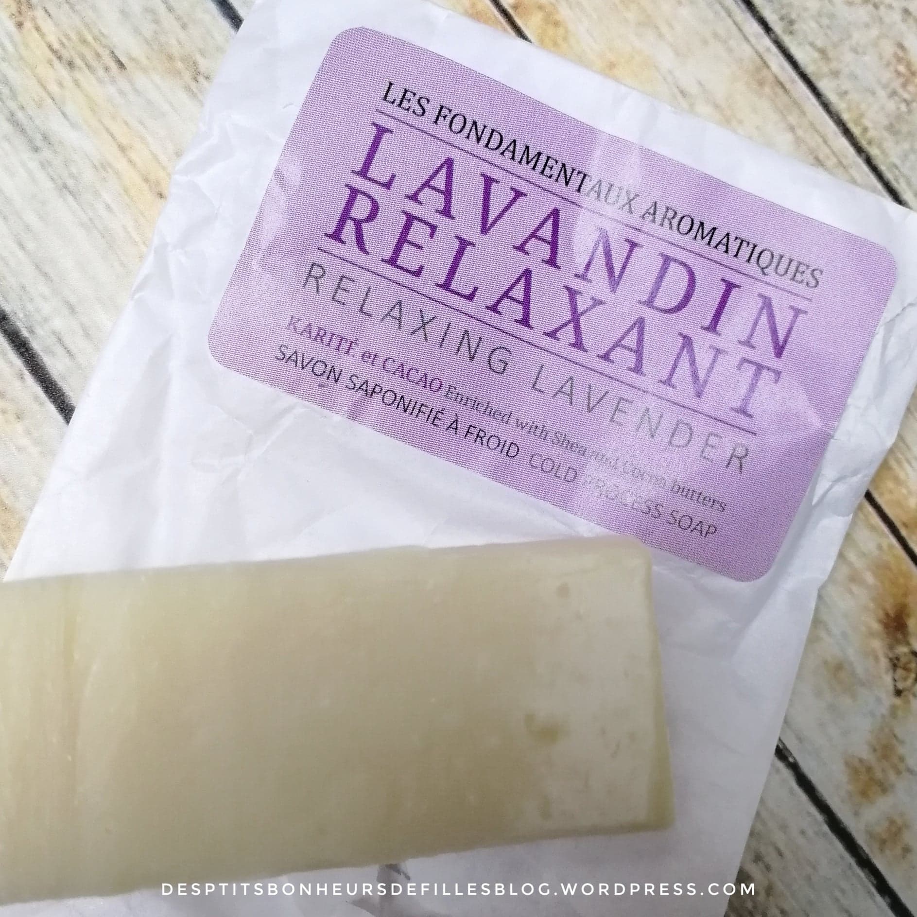 Savon relaxant lavandin saponifié à froid