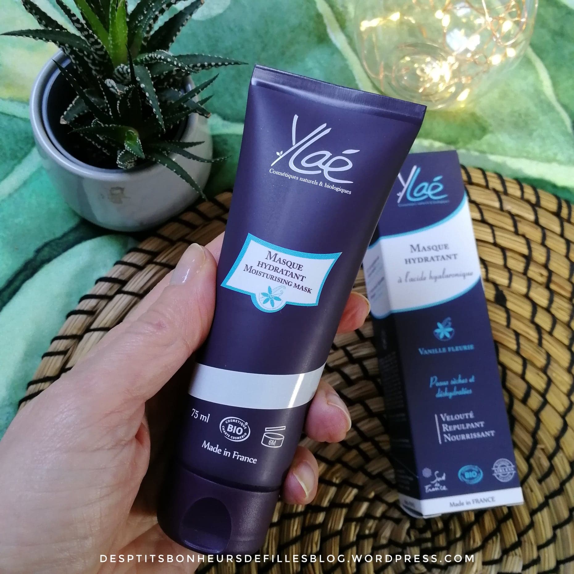 Masque Hydratant peaux déshydratées Ylae