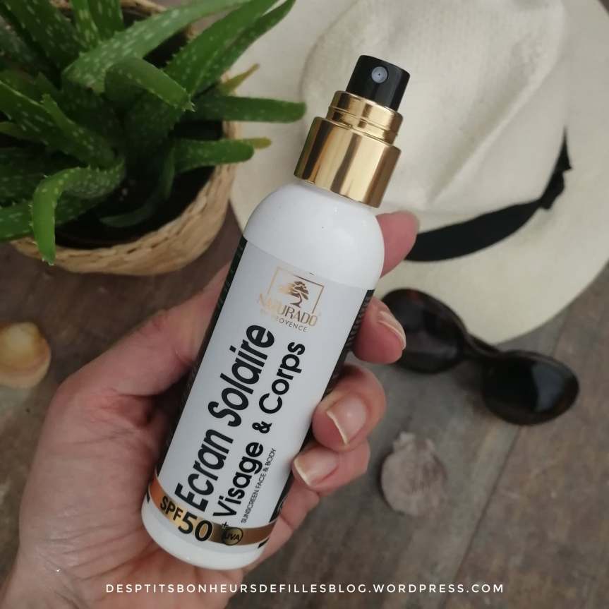 ecran solaire visage et corps Naturado