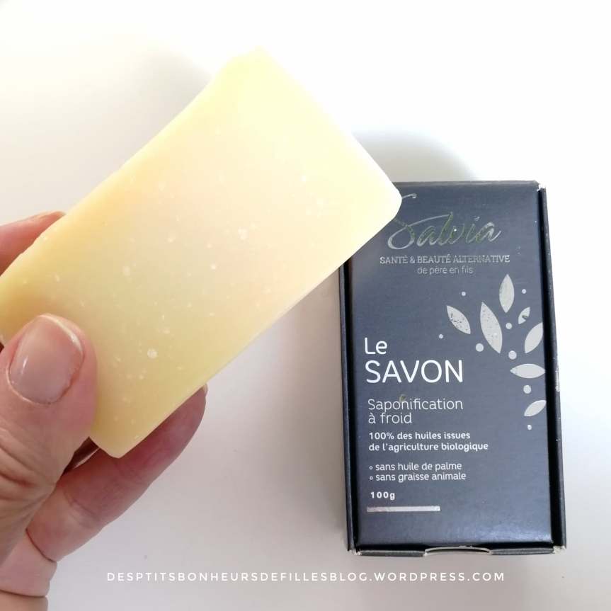 le savon saponifié à froid de salvia nutrition