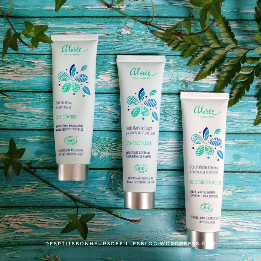 mes soins bio à la chlorophylle alorée