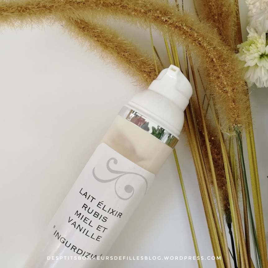 lait elixir rubis miel et vanille