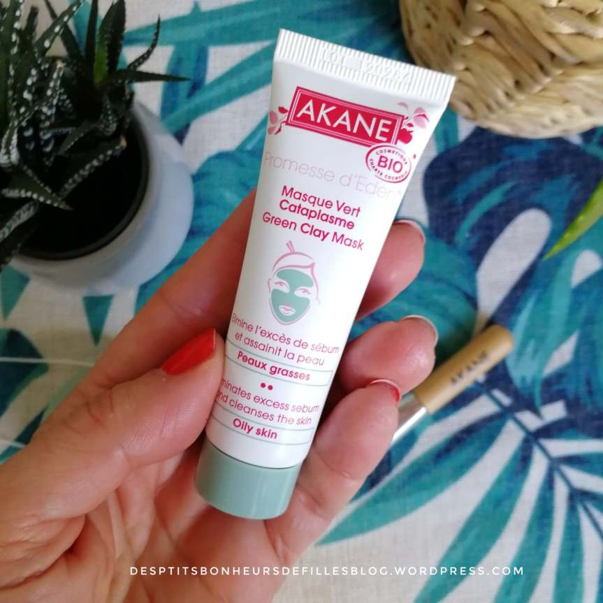 masque vert cataplasme akane