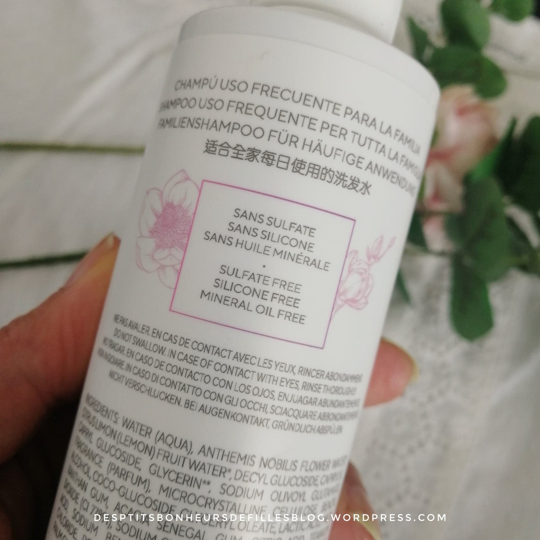 shampoing sans silicone elenature