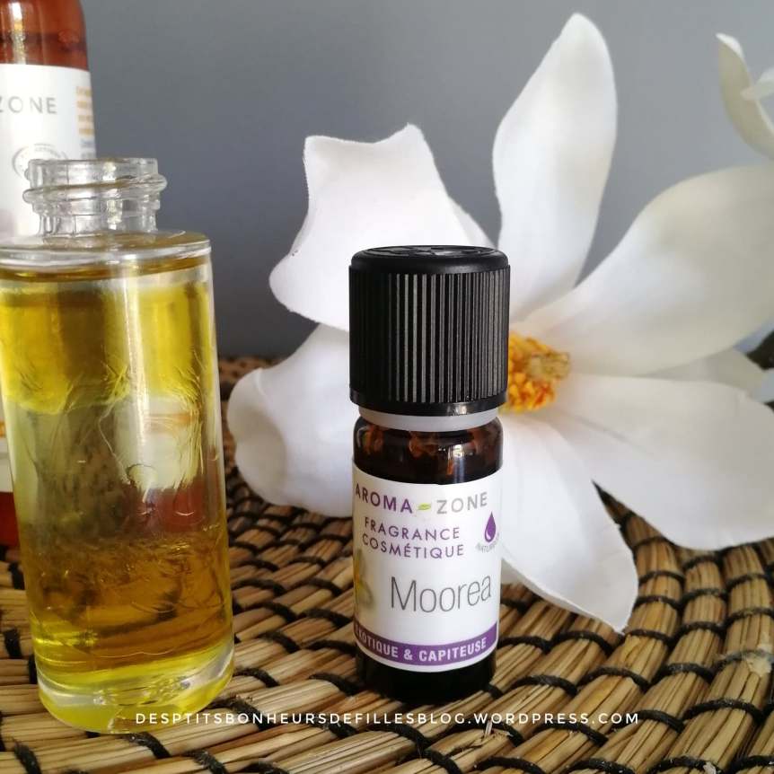 huile sublimatrice aux senteurs exotiques faite maison