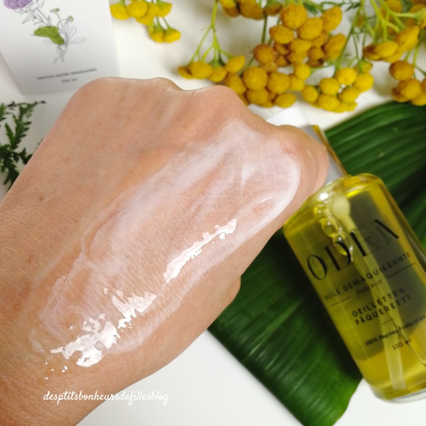 huile démaquillante et nettoyante oden