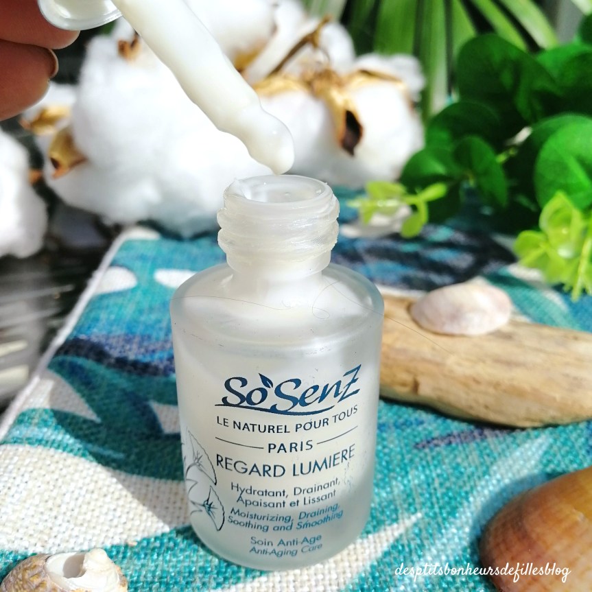 soin contour des yeux bio so senz