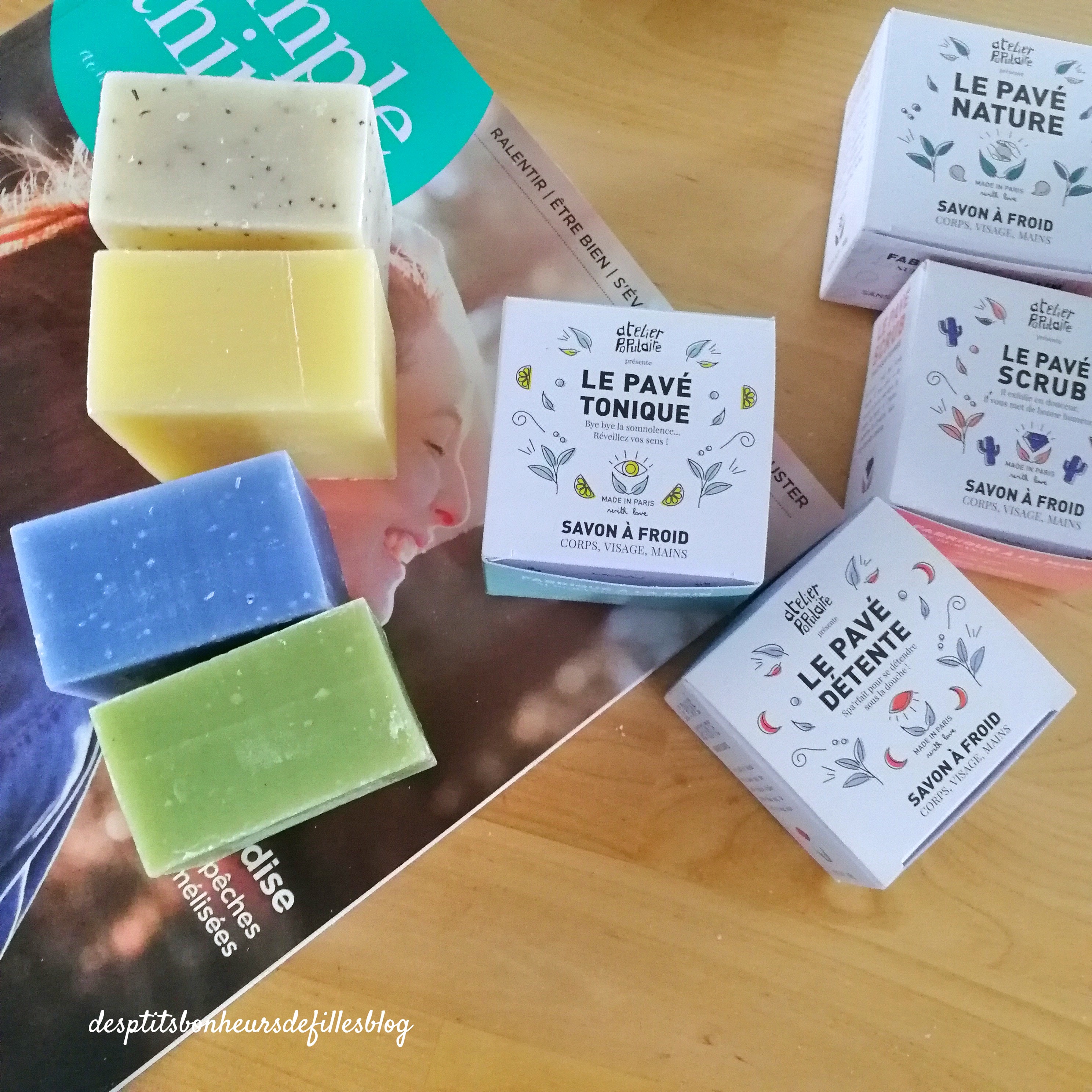 savons saponifiés à froid visage