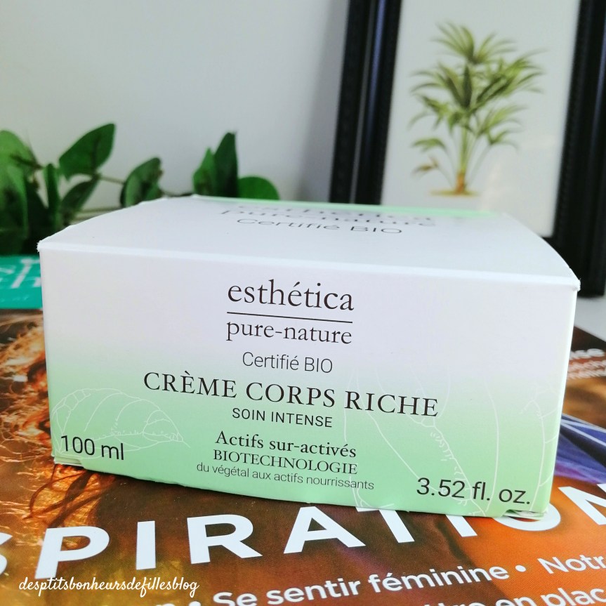 crème corps riche esthetica Pure Nature