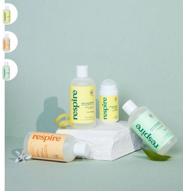 recharges déodorants respire