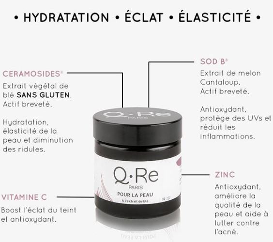 Complement alimentaire pour la peau hydratation fermeté eclat acne