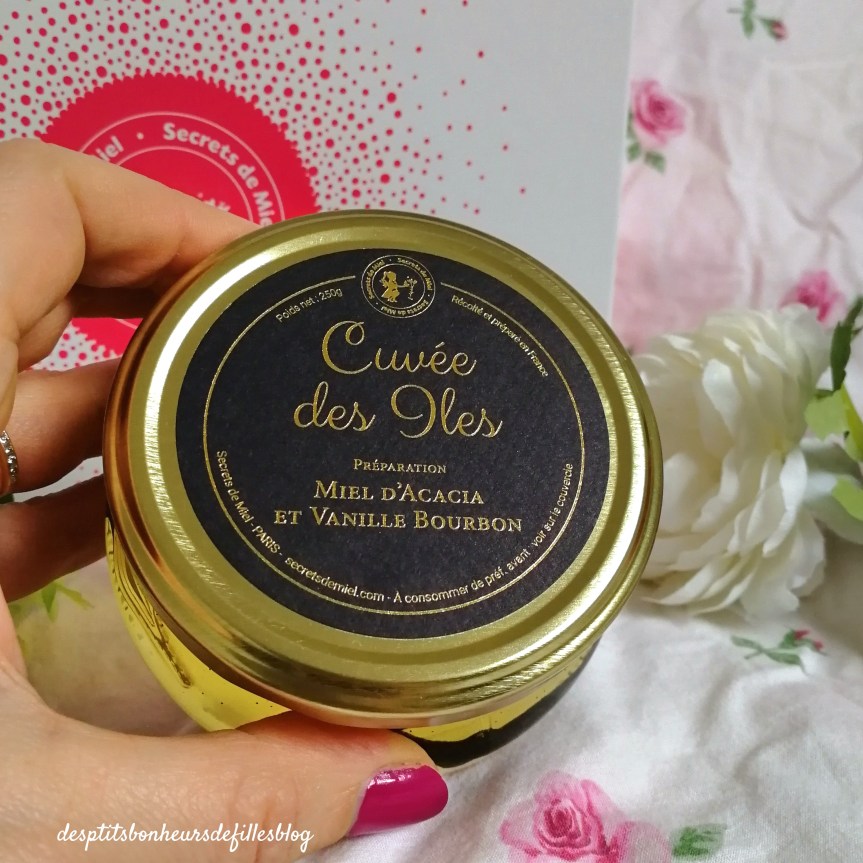 cuvee des iles, miel français d'acacia a la vanille bourbon secrets de miel