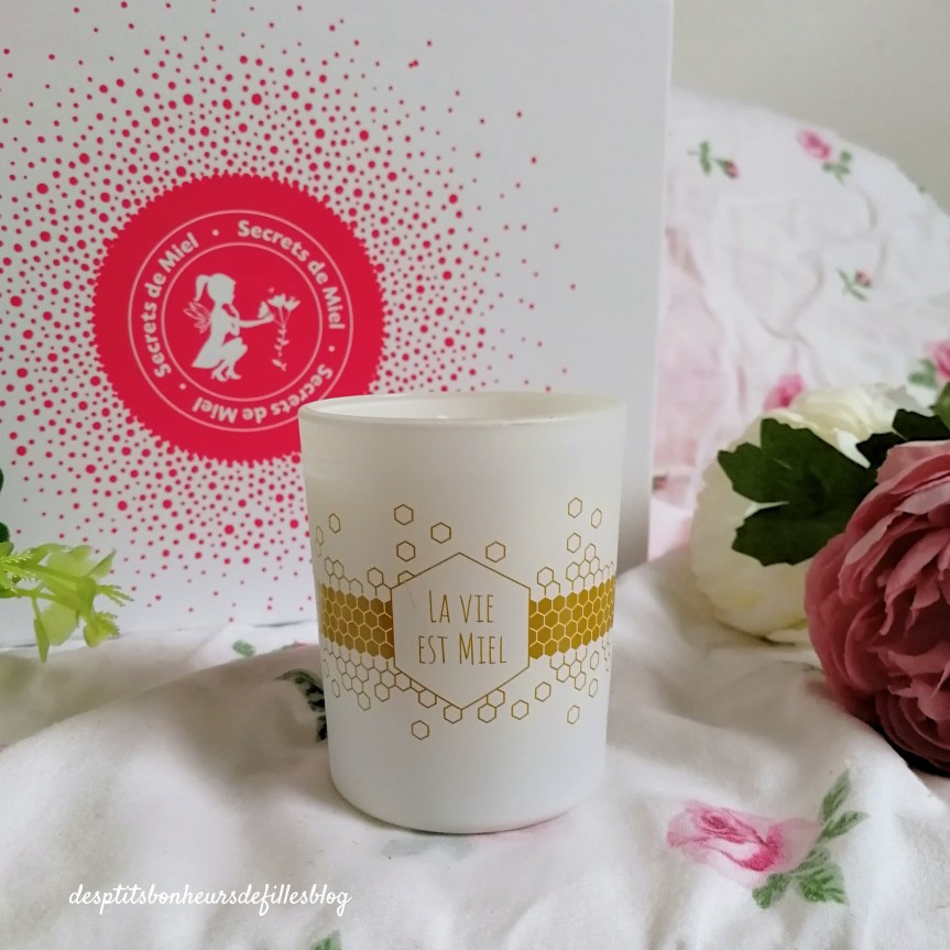Bougie au miel et cire d'abeille Secrets de Miel
