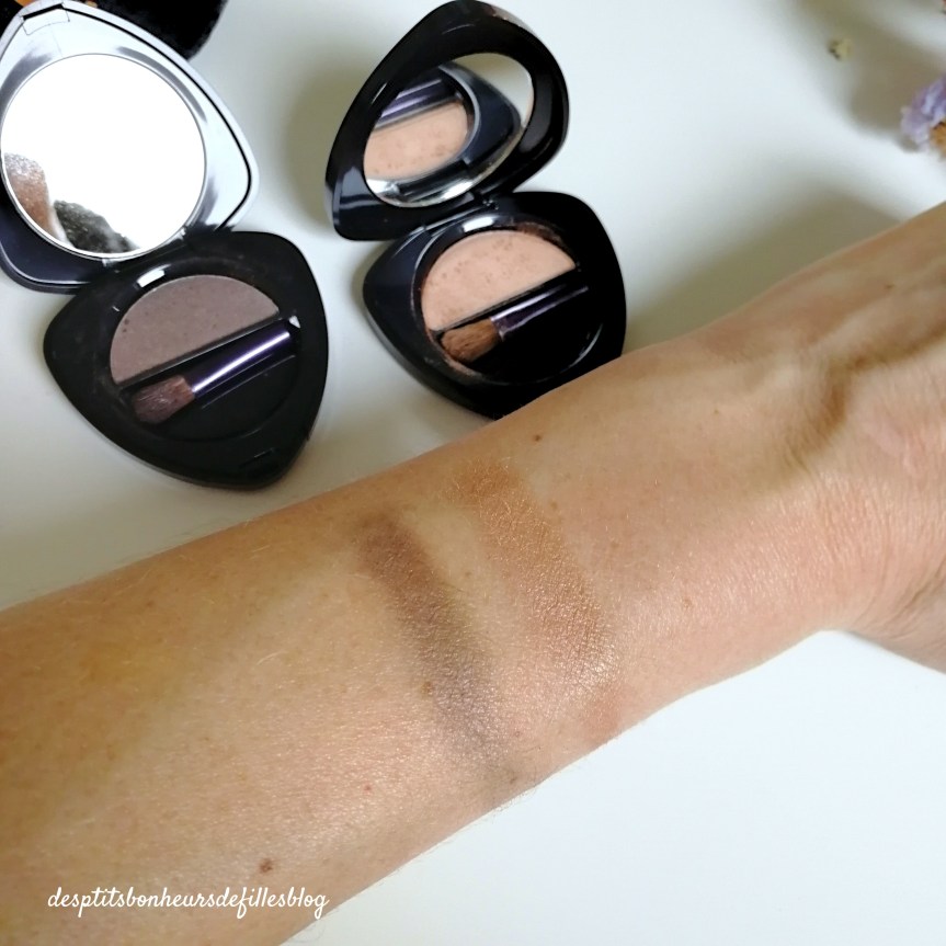 Fards à paupières bio Dr hauschka avis et swatchs