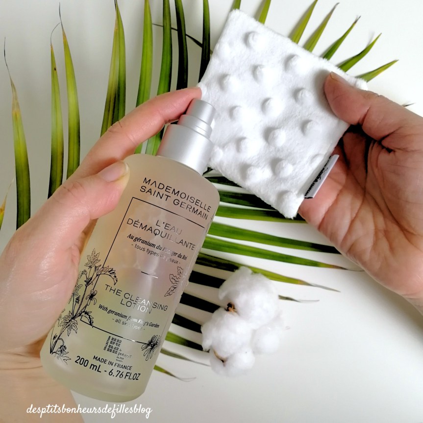 Nettoyant visage naturel rafraichissant au géranium mademoiselle Saint Germain