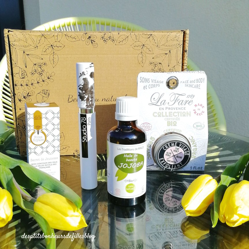 contenu de la box belle au naturel Mai 2020