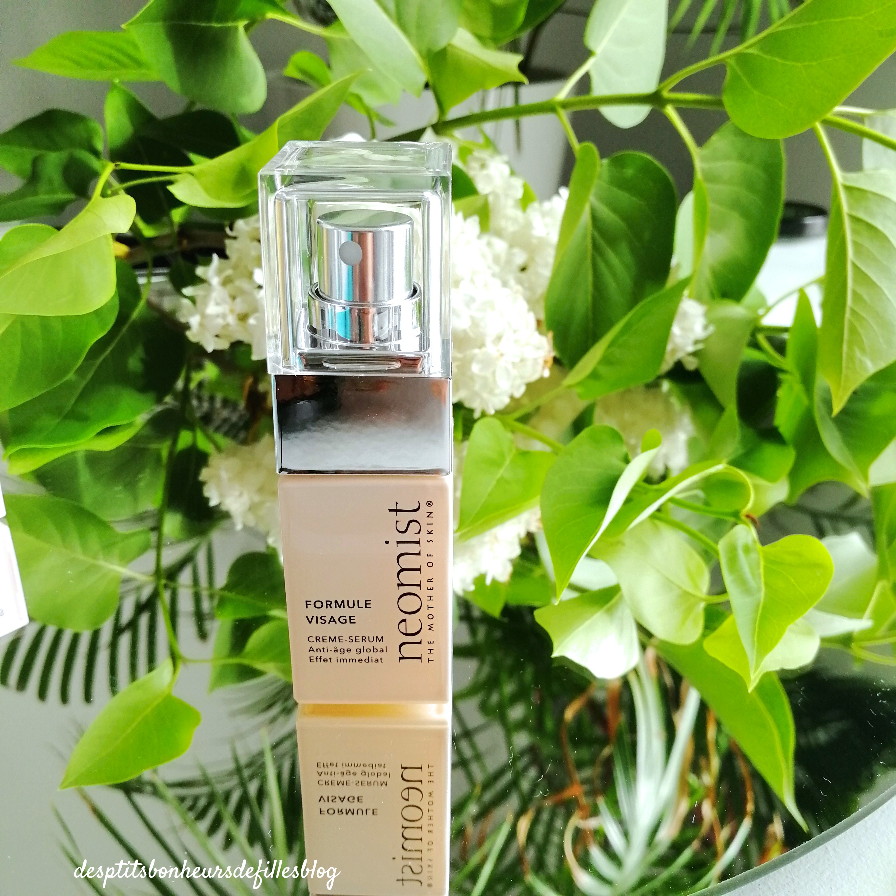 Formule visage neomist creme serum anti age avis