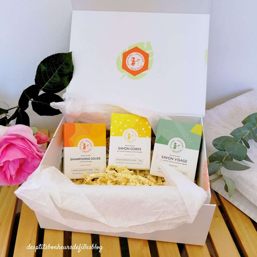 Coffret savons artisanaux 100% naturels Secrets de Miel