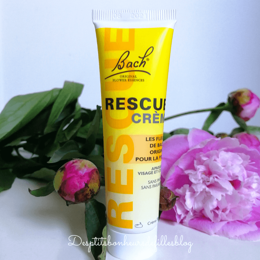 crème rescue aux fleurs de bach pour les peaux irritées et sensibles