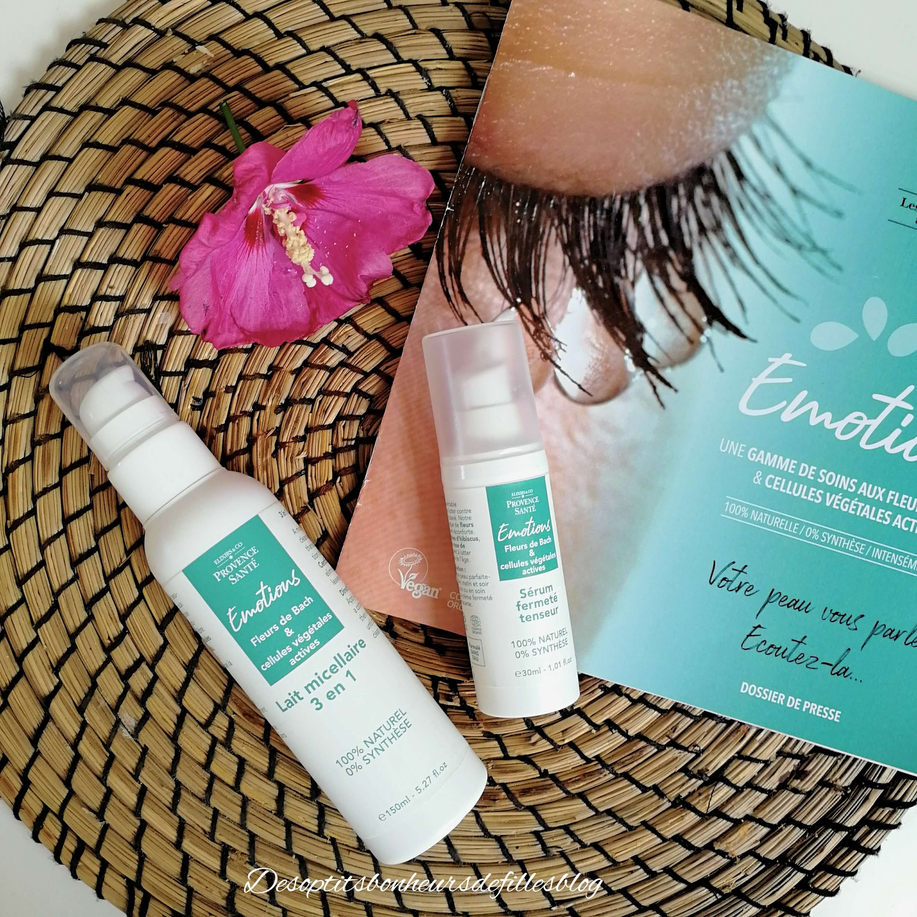 Avis nouvelle gamme Emotions soins visage aux fleurs de bach