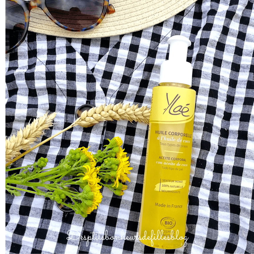 Huile corporelle bio monoi coco ylae avis