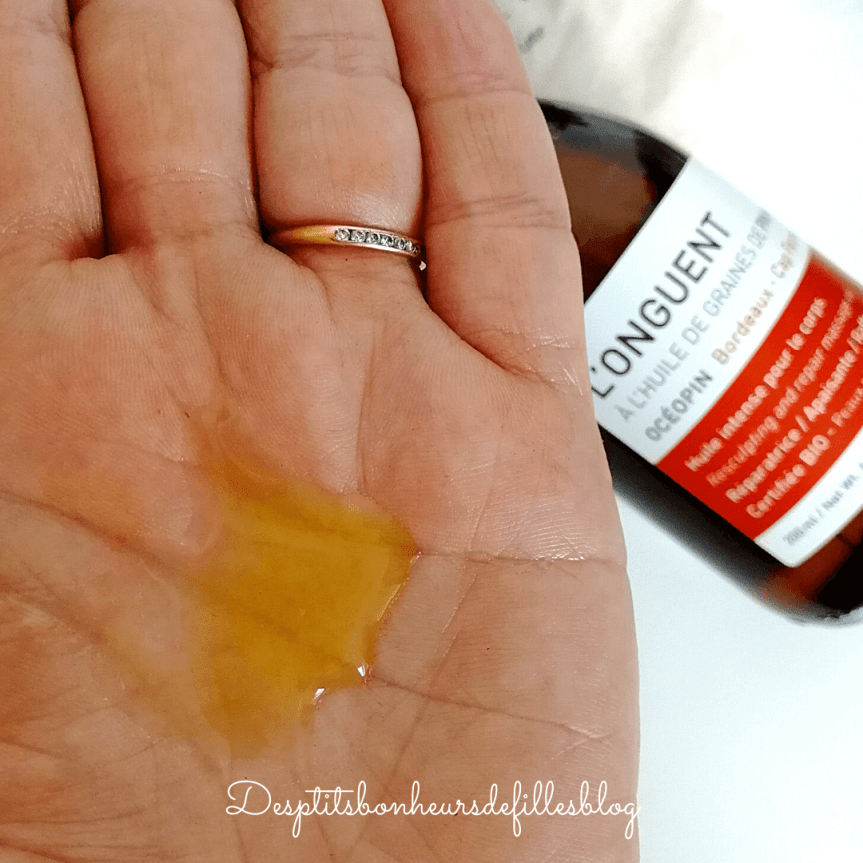 Avis Oceopin onguent huile bio vegan pour le corps