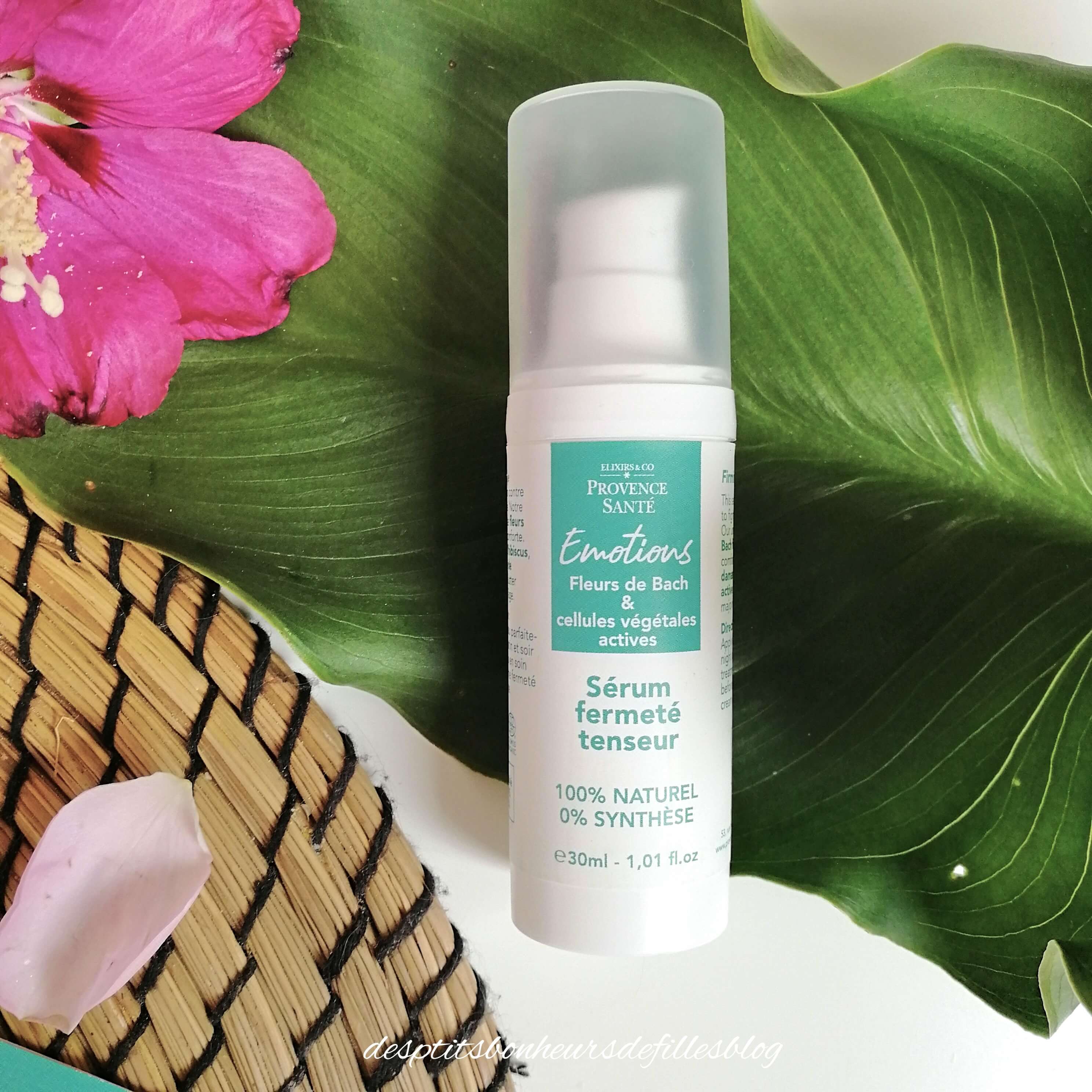 Serum visage fermeté bio fleurs de bach Elixirs co