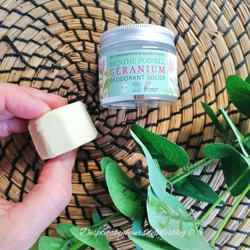 deodorant solide geranium menthe savonnerie du nouveau monde