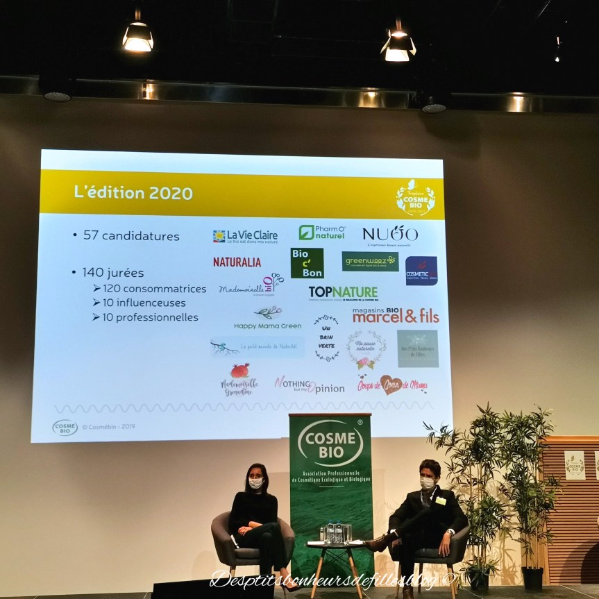 Trophees cosmebio 2020 2021 ceremonie meilleurs produits bio 