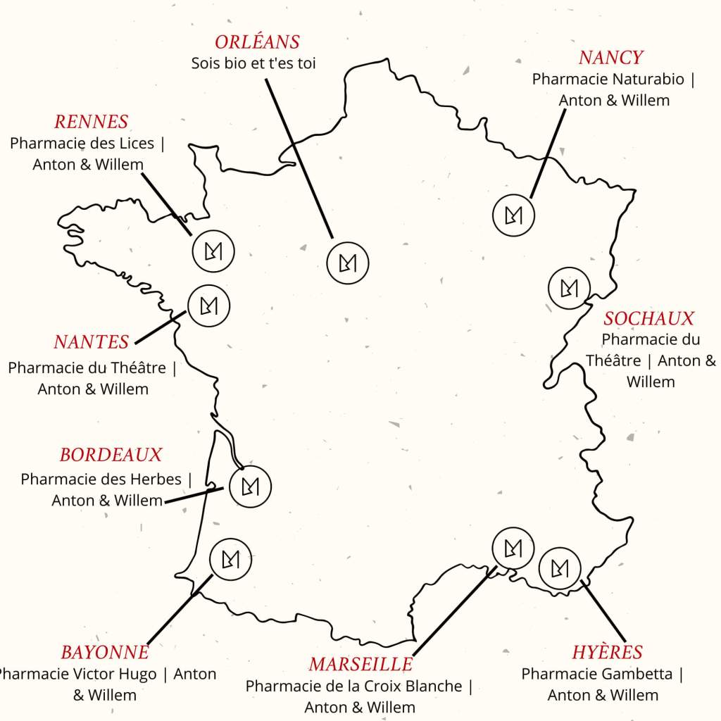 Boutiques partenaires Matière Brute