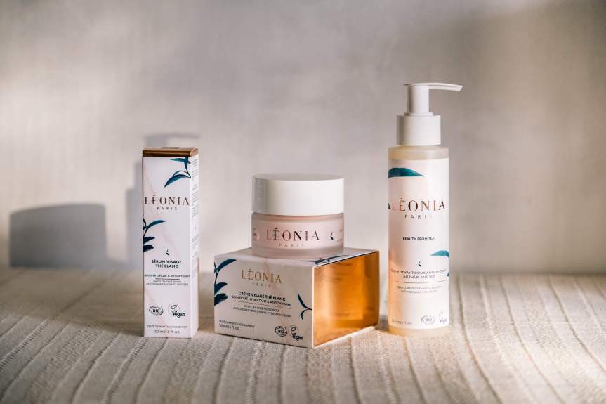 Leonia marque de cosmetiques bio au thé blanc