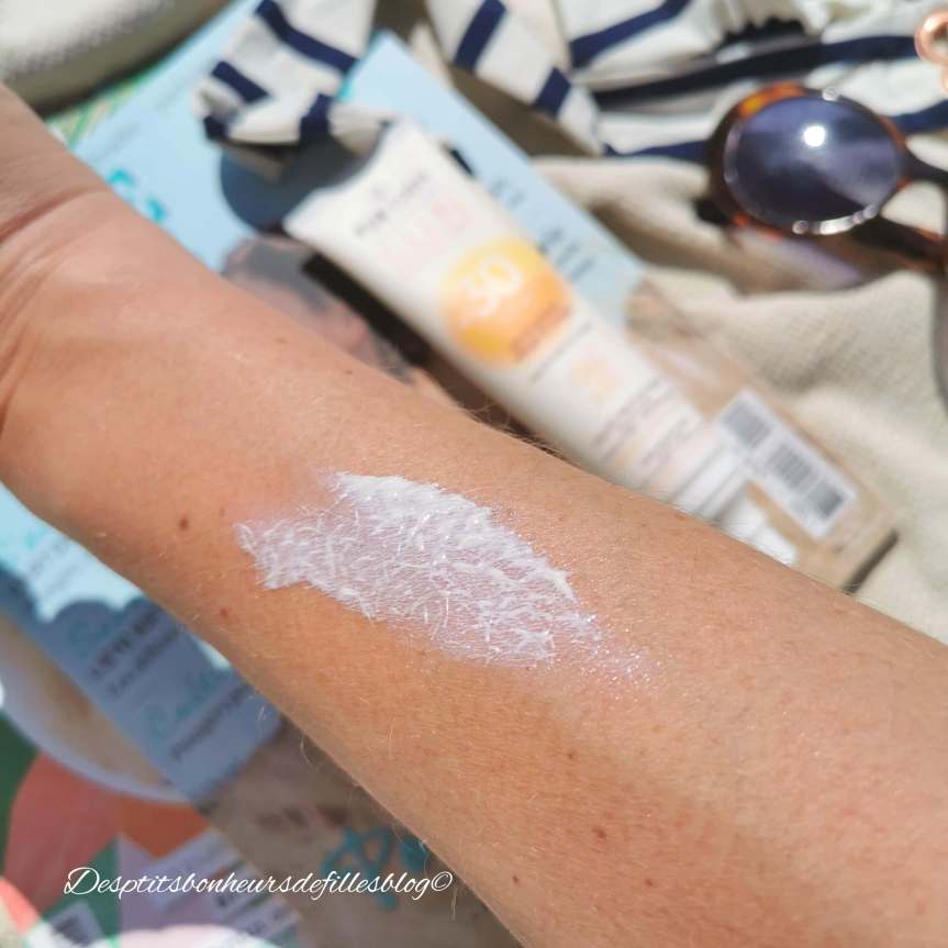creme solaire bio sans trace blanche