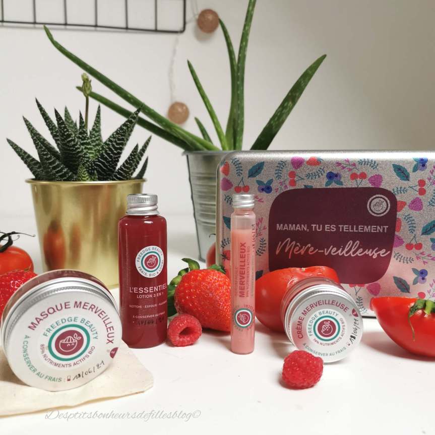 Freedge Beauty,  Mere Veilleuse, le coffret cosmetiques 100% naturels spécial fêtes des&nbsp;mères