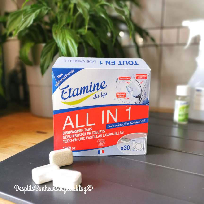pastille lave vaisselle tout en 1 ecologique etamine du lys