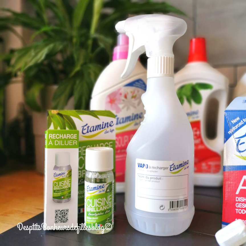 eco recharge nettoyant cuisine ecologique etamine du lys