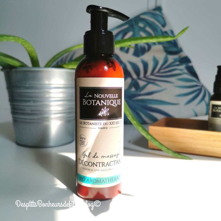 gel de massage naturel decontractant la nouvelle botanique
