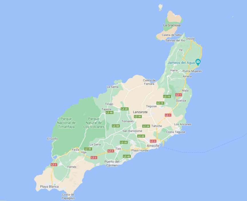 carte lanzarote