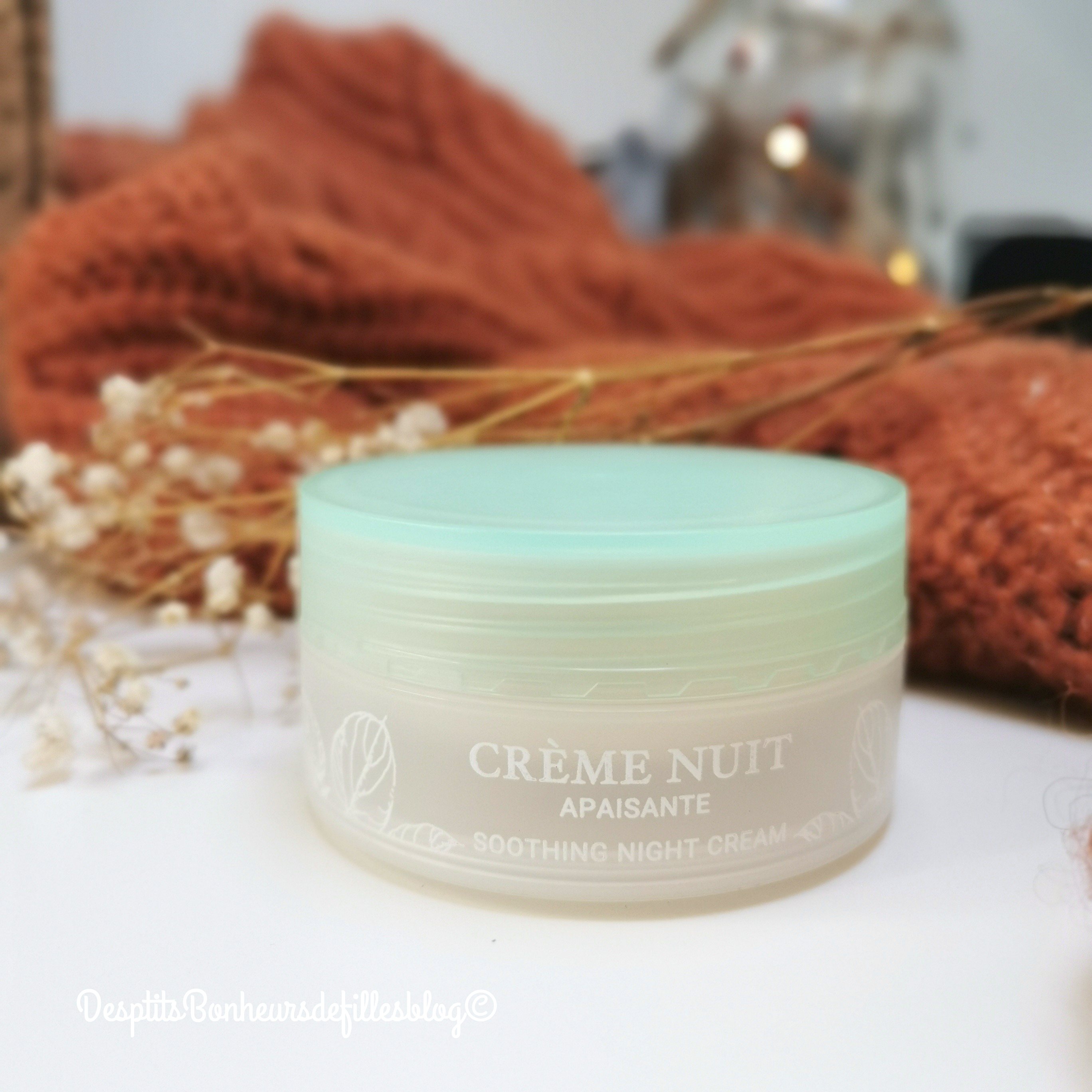 creme nuit bio peaux sensibles esthetica pure nature