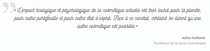 Pourquoi passer à la slow cosmétique ?