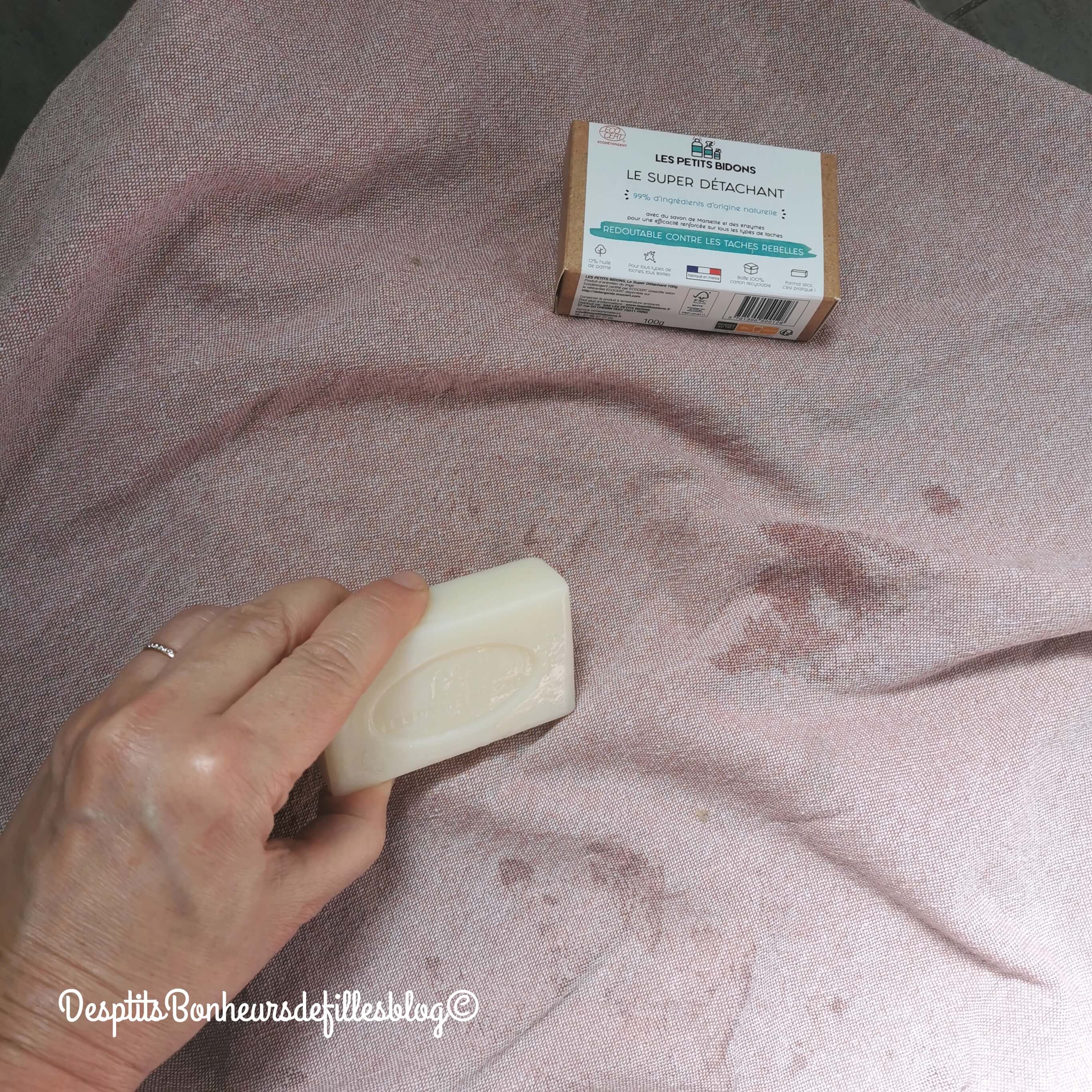 détachant naturel pour vetement les petits bidons