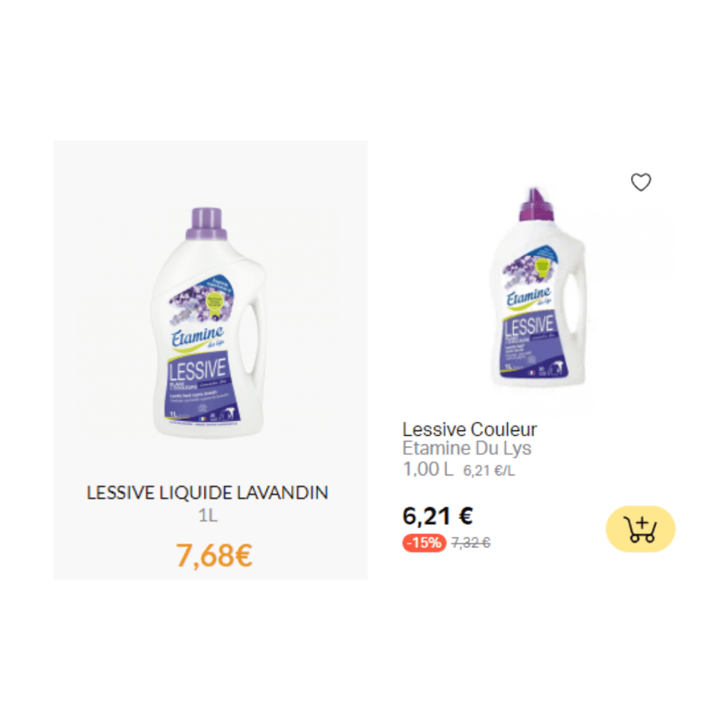comparatif des prix la fourche