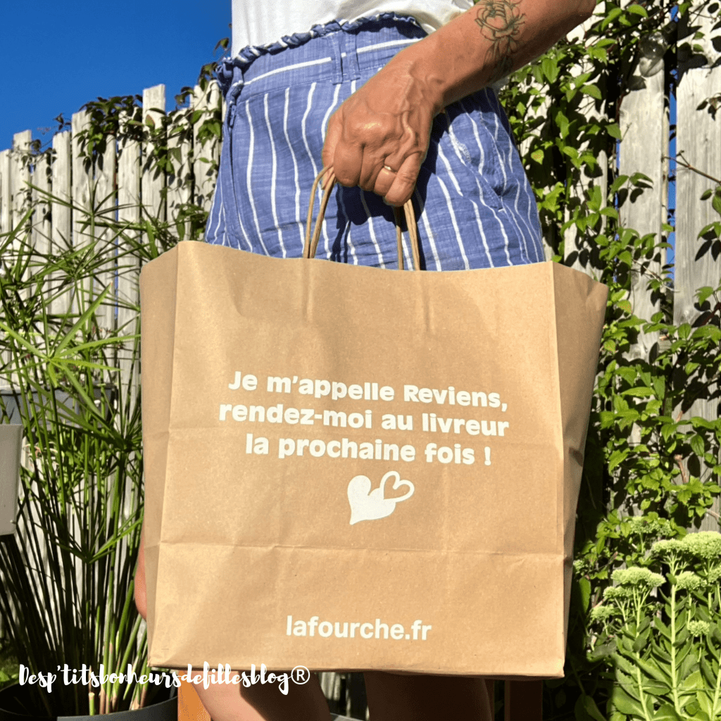 livraison domicile zero dechet La fourche avec sacs consignes reutilisables