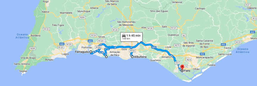road trip en algarve