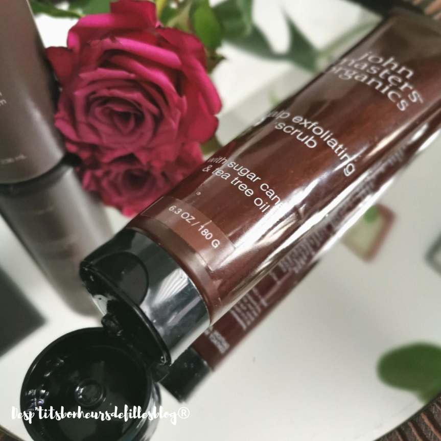 exfoliant cuir chevelu John master organics avis