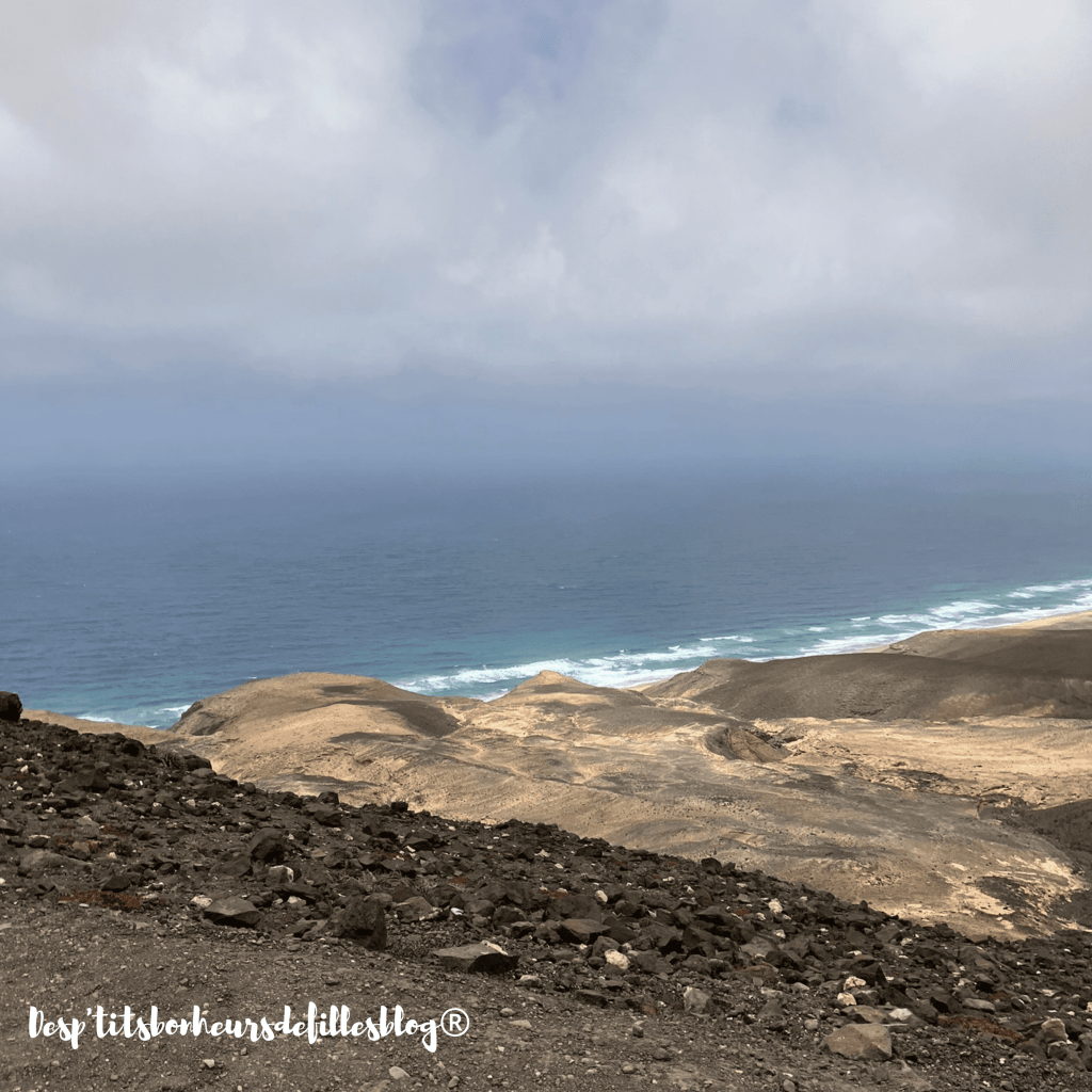 vue panoramique plage sauvage cofete fuerteventura