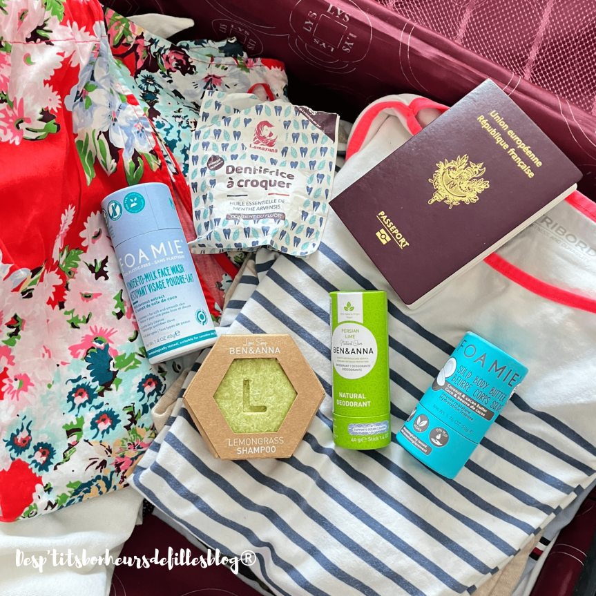 produits de cosmétiques solides pour un voyage responsable et éco-friendly