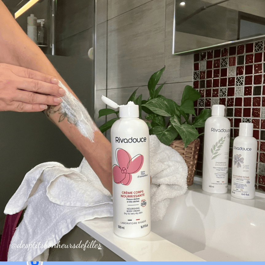 crème pour le corps rivadouce pour tooute la famille