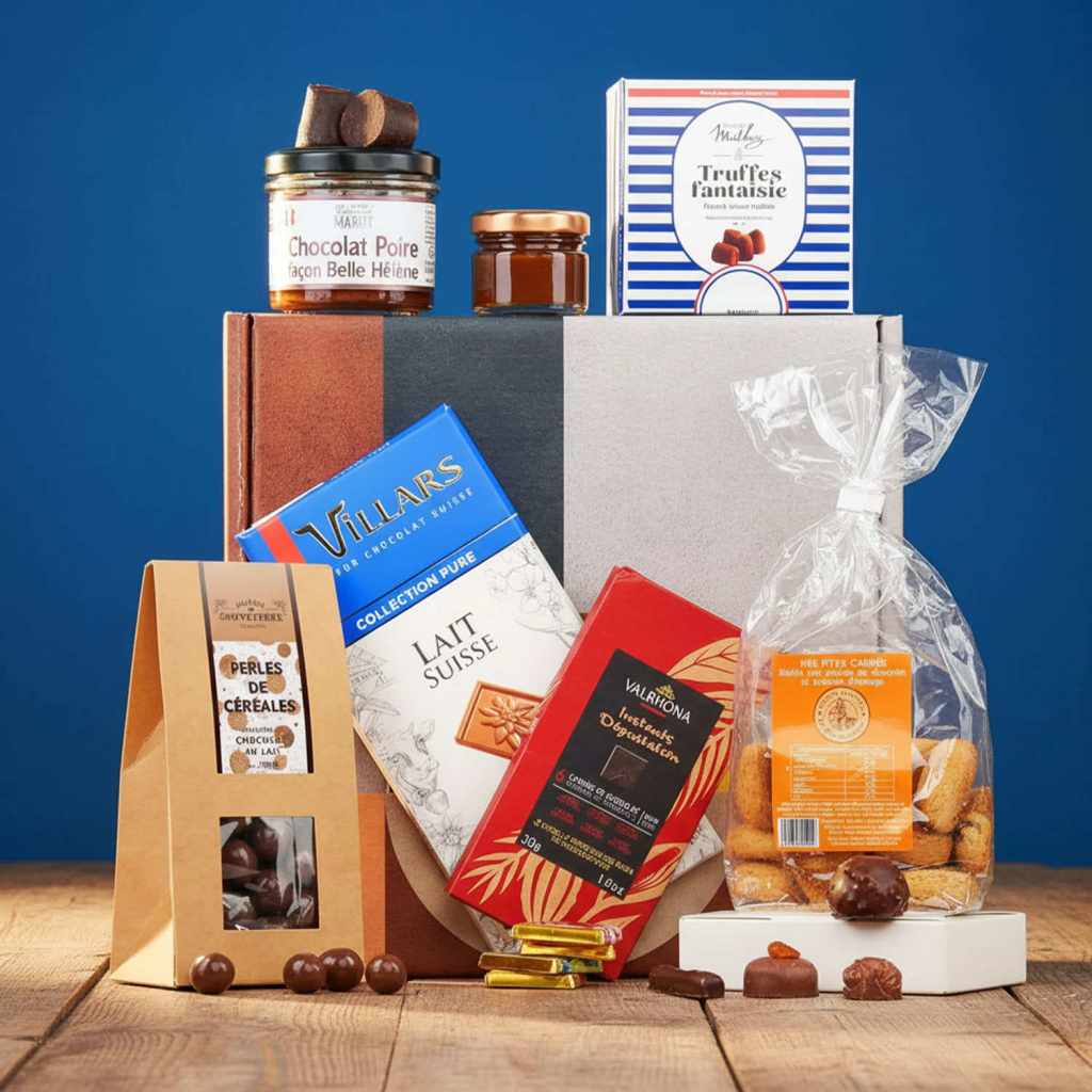 Idée cadeau noel ecolo coffret gourmand chocolat