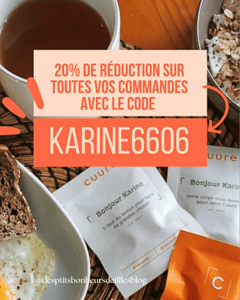 meilleur code promo cuure 2026 20% + 10% sur toutes les commandes